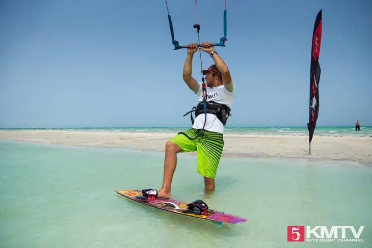 Beach Start beim Kiten